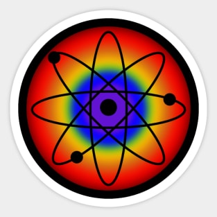 Atomic Rainbow Sticker